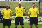 Referee Sven Engl (Rattelsdorf) und seine beiden Assistenten Steffen Rothlauf und Jürgen Waßmann machten einen guten Job.